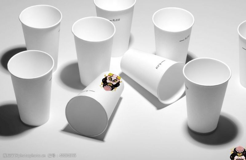 白咖啡咖啡杯样机图片