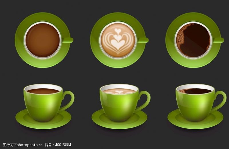 花茶设计咖啡拉花图片
