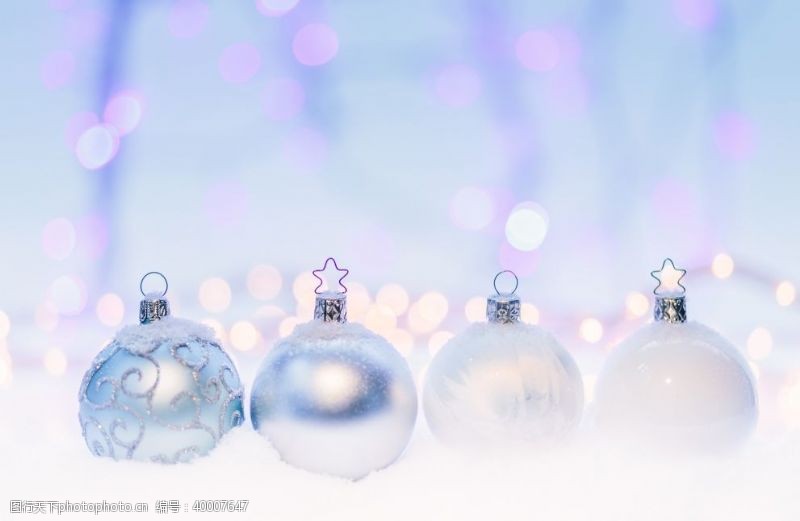 霓虹灯背景圣诞背景圣诞球背景素材图片