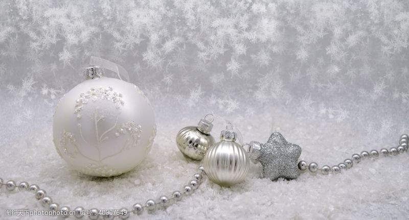 冬日背景圣诞背景圣诞球背景素材图片