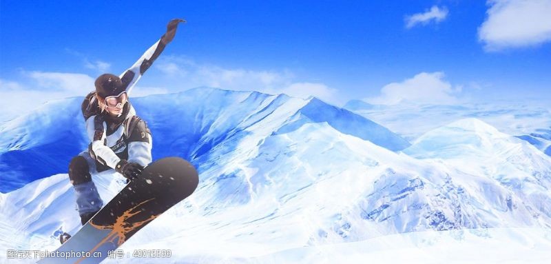 滑板冰雪运动图片