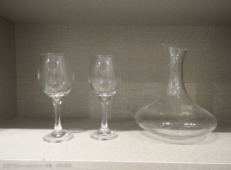 古董玻璃杯图片