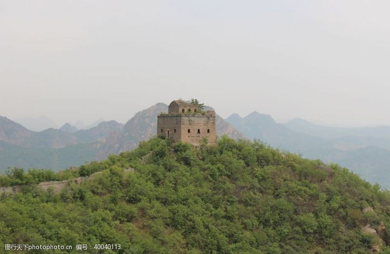 野游长城风景图片