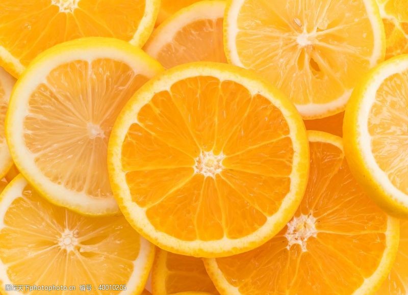 切水果切好的柠檬片图片
