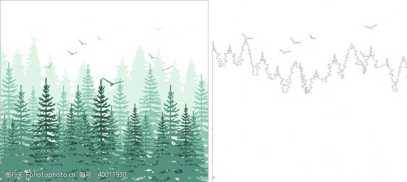木纹素材树林图片