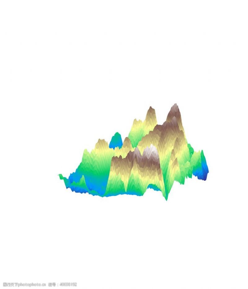 抽象山水画抽象山峰图片