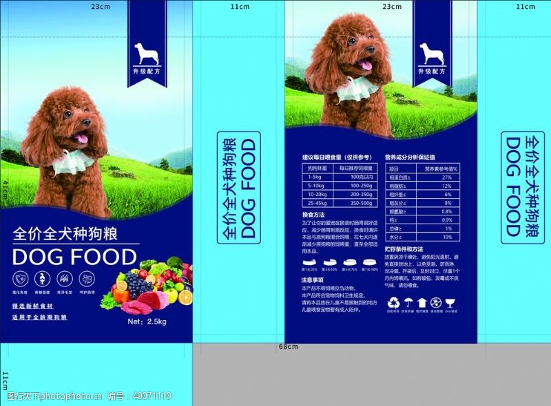 宠物食品狗粮包装袋图片
