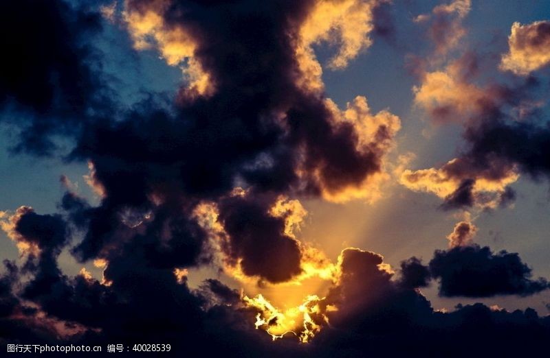 日落自然黑暗云图片
