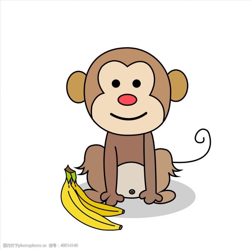 猴子和香蕉图片