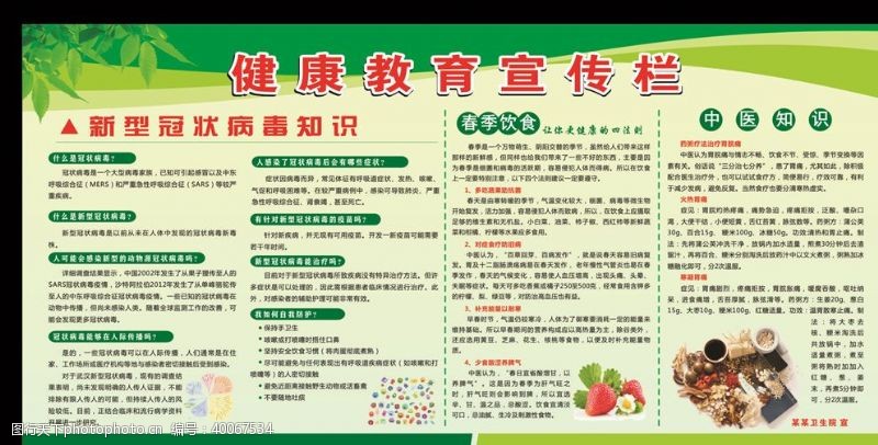 中医设计健康教育宣传栏图片