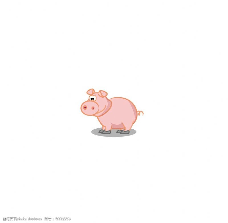 猪手卡通小猪图片