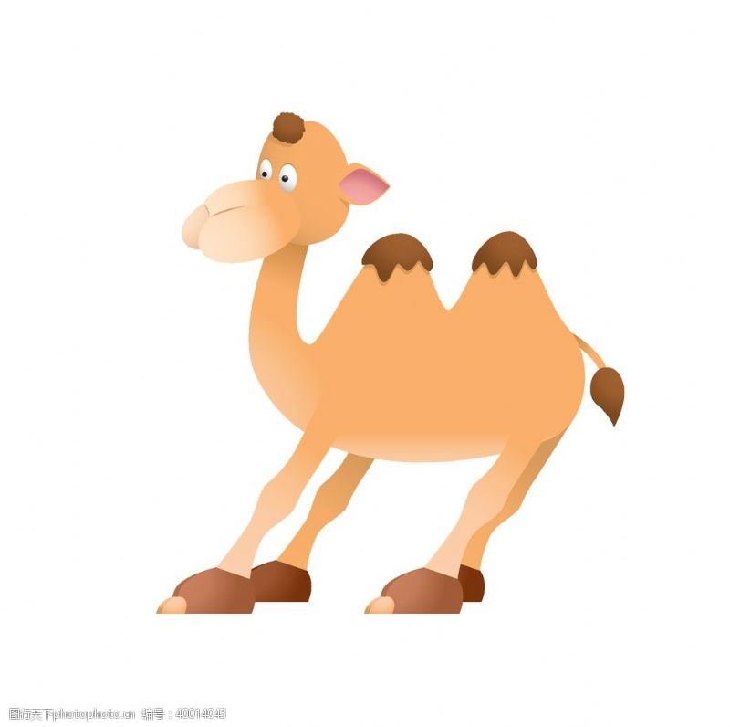 矢量书本骆驼卡通形象图片