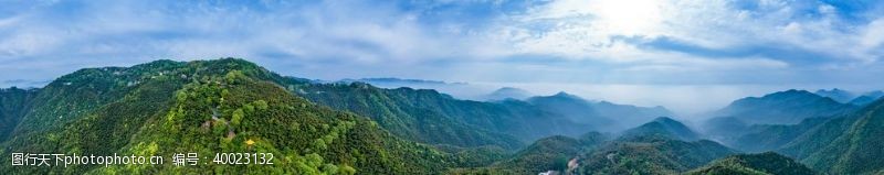 莫干山顶峰全景自然风景图片