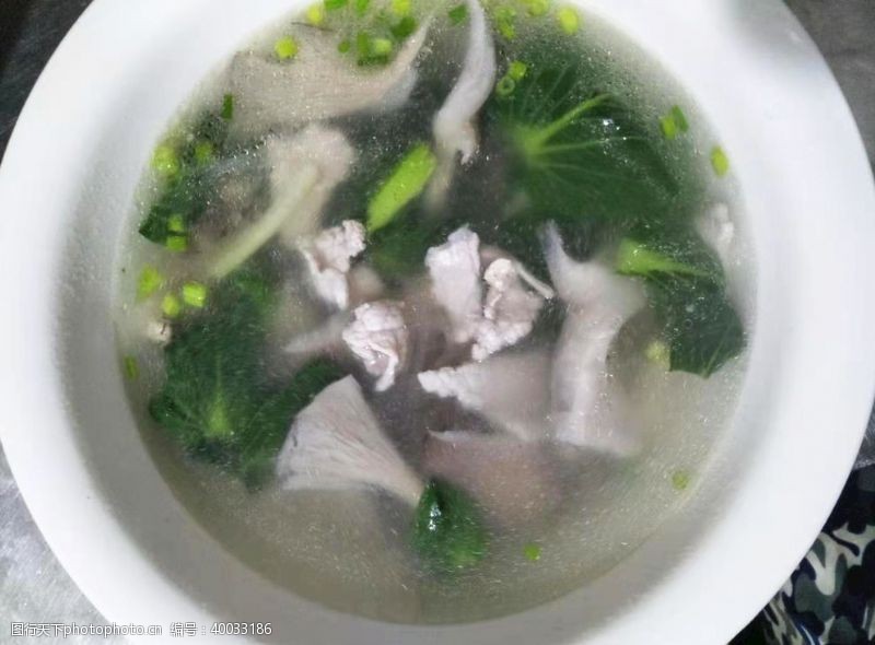 蘑菇饮食平菇肉片汤图片