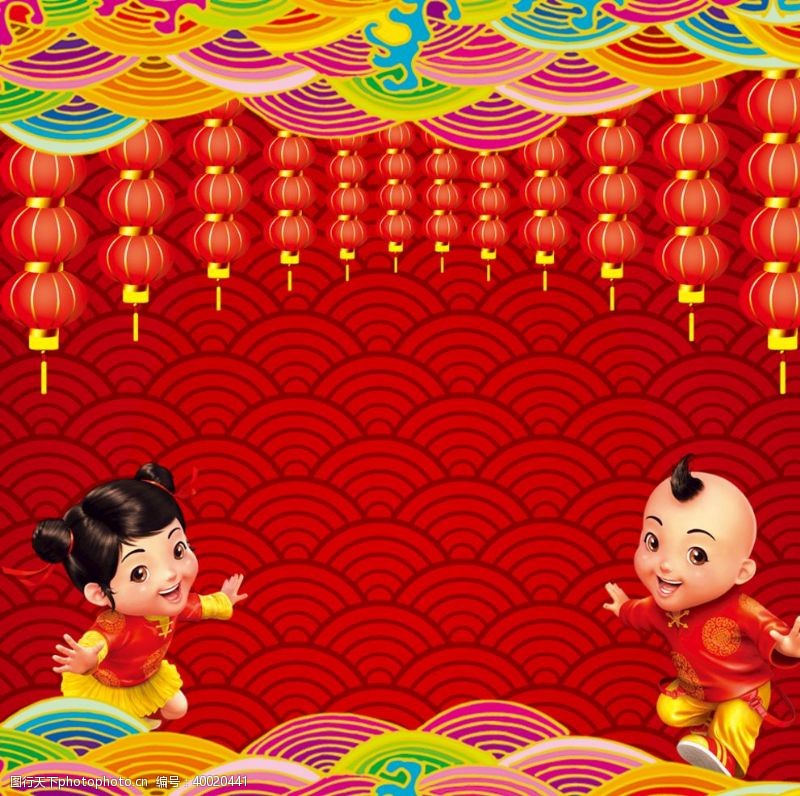 灯笼背景新年中国风图片