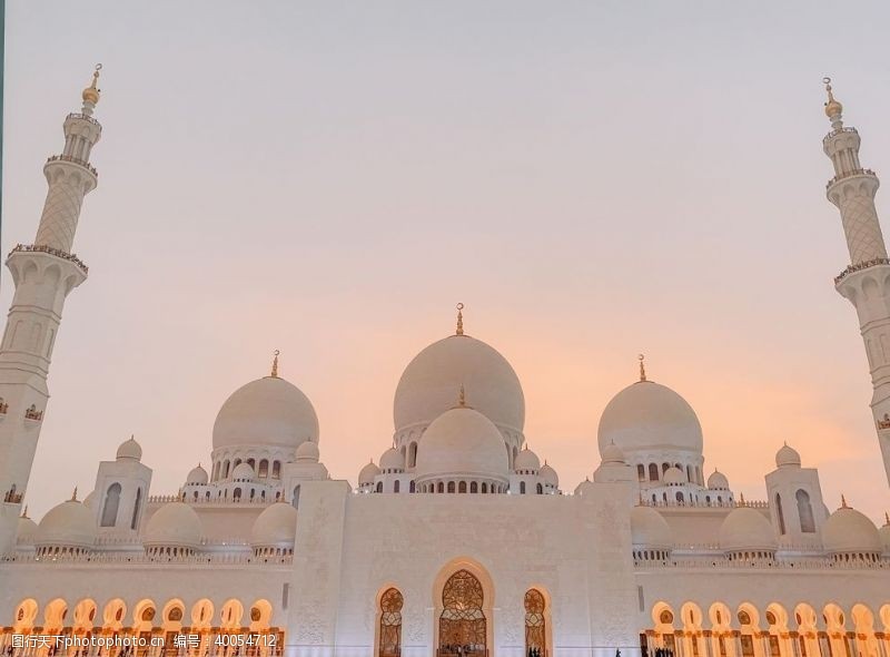 迪拜阿布扎比清真寺图片