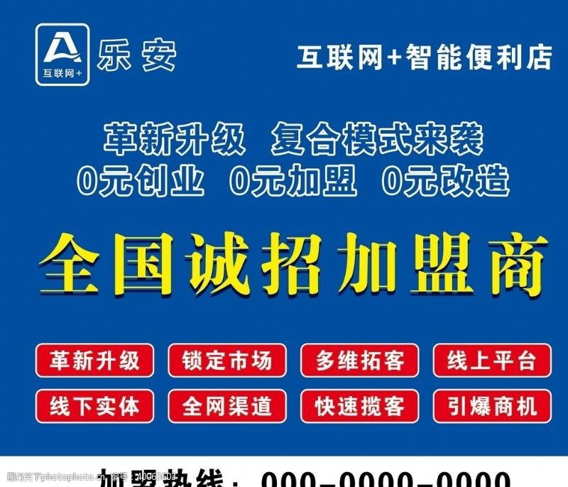 中国地产海报诚招加盟海报展板图片