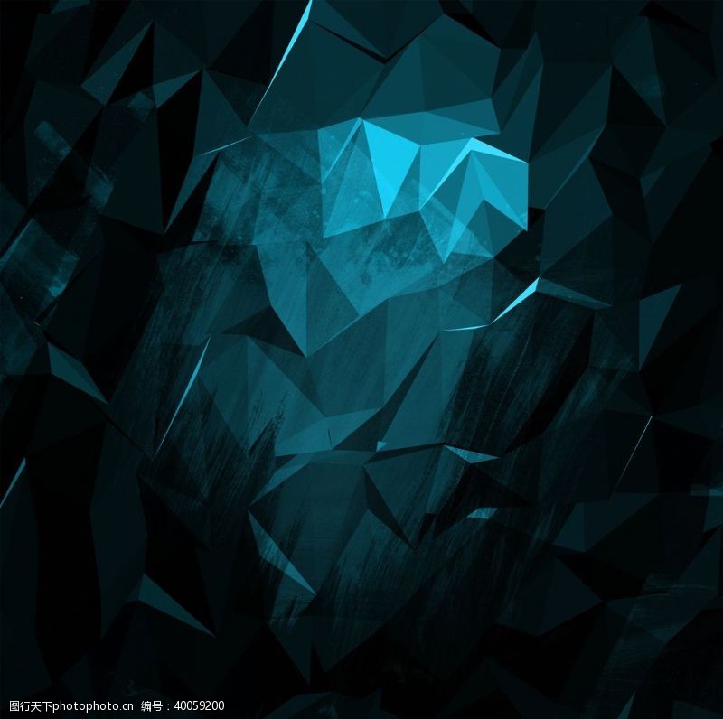 蓝宝石多边形背景图片