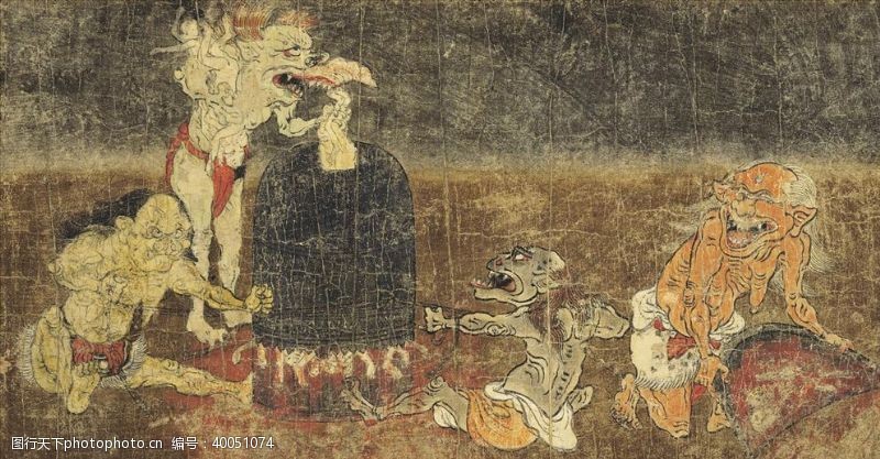 日本浮世绘浮世绘地狱草纸超大图图片