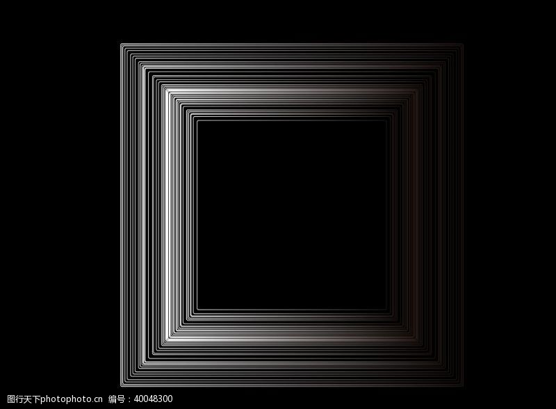 高级黑白渐变立体几何图片