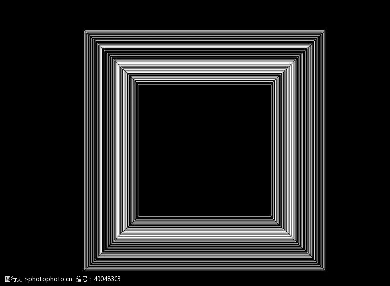 矢量手绘卡通边框高级黑白立体几何图片