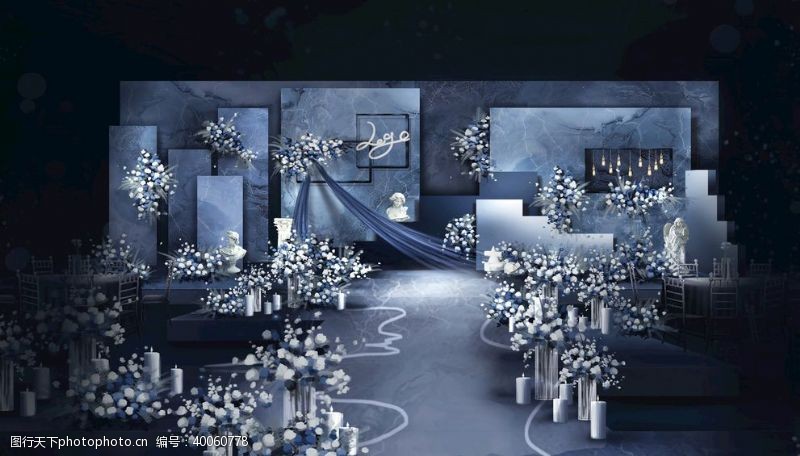 韩式婚礼婚礼婚庆舞台背景婚礼背景图片