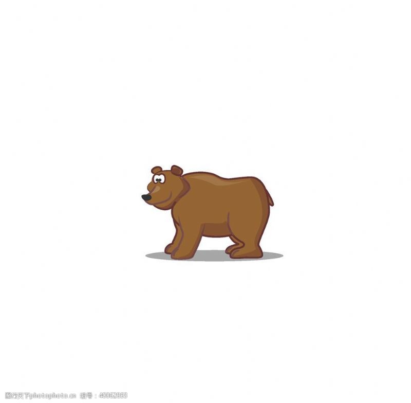 动物手绘卡通狗熊图片