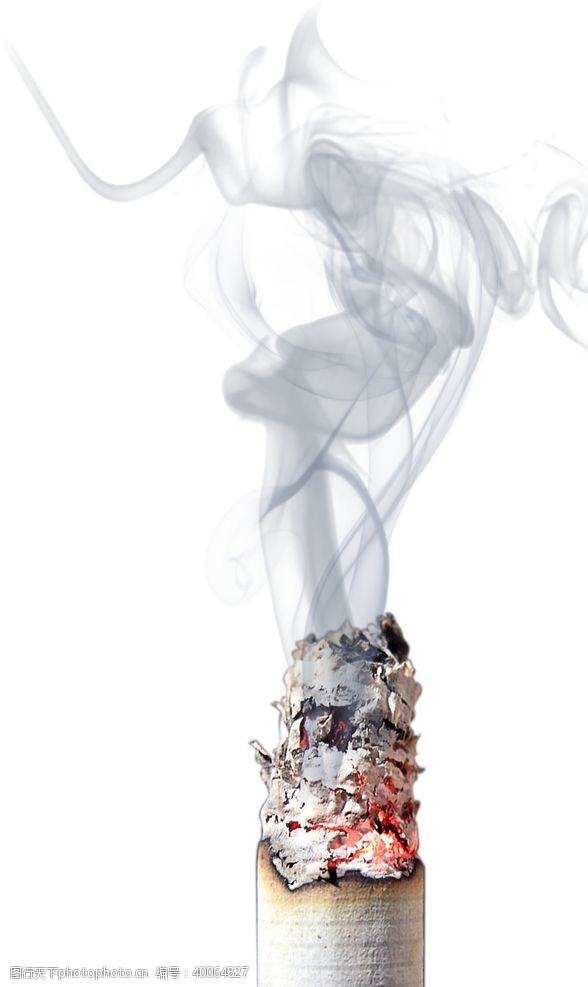 吸烟有害燃烧的香烟图片