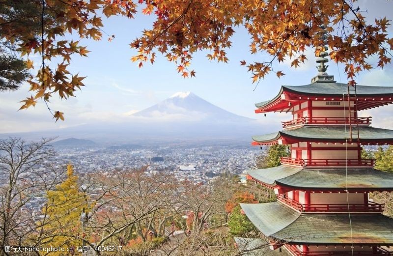 日本樱花日本风光图片