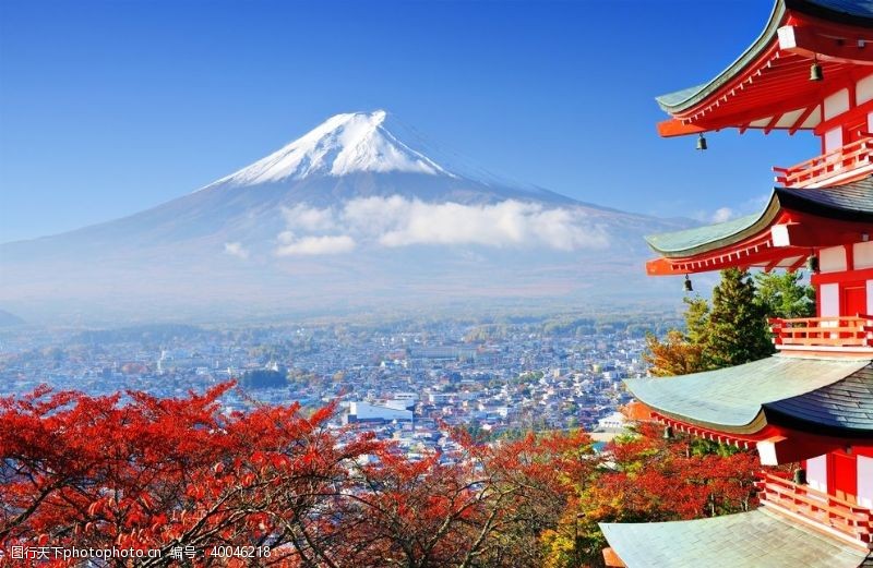 樱花日本风光图片