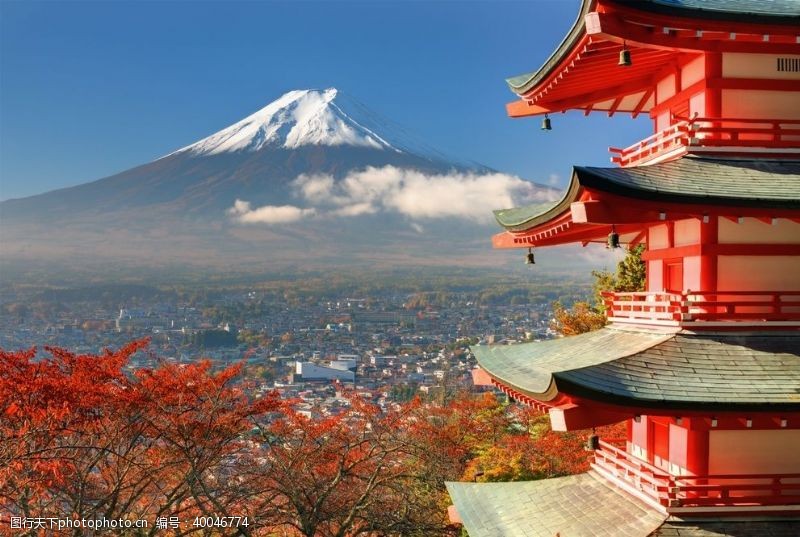 富士山日本风光图片