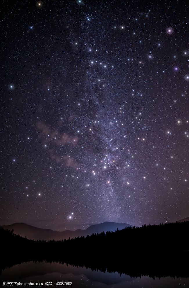 夜色美景星河图片