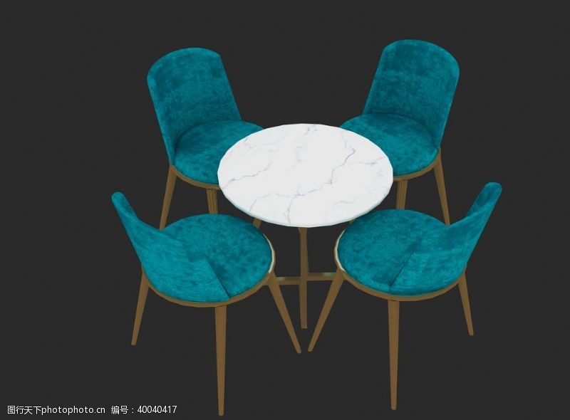 3d室内模型桌椅组合图片