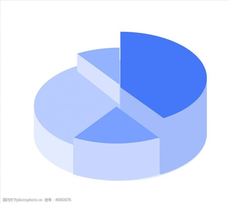 卡通商业插图饼状图统计图图片