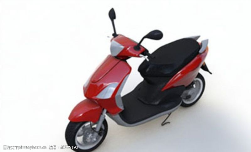 C4D模型摩托车电动车图片