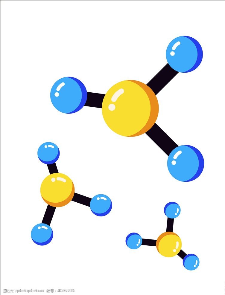 细胞分子矢量图片