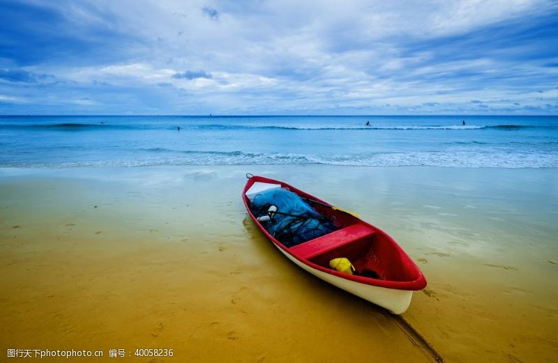 湖面海滩图片