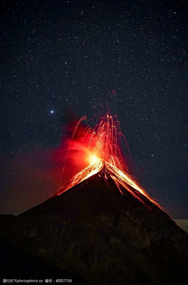高温火山图片