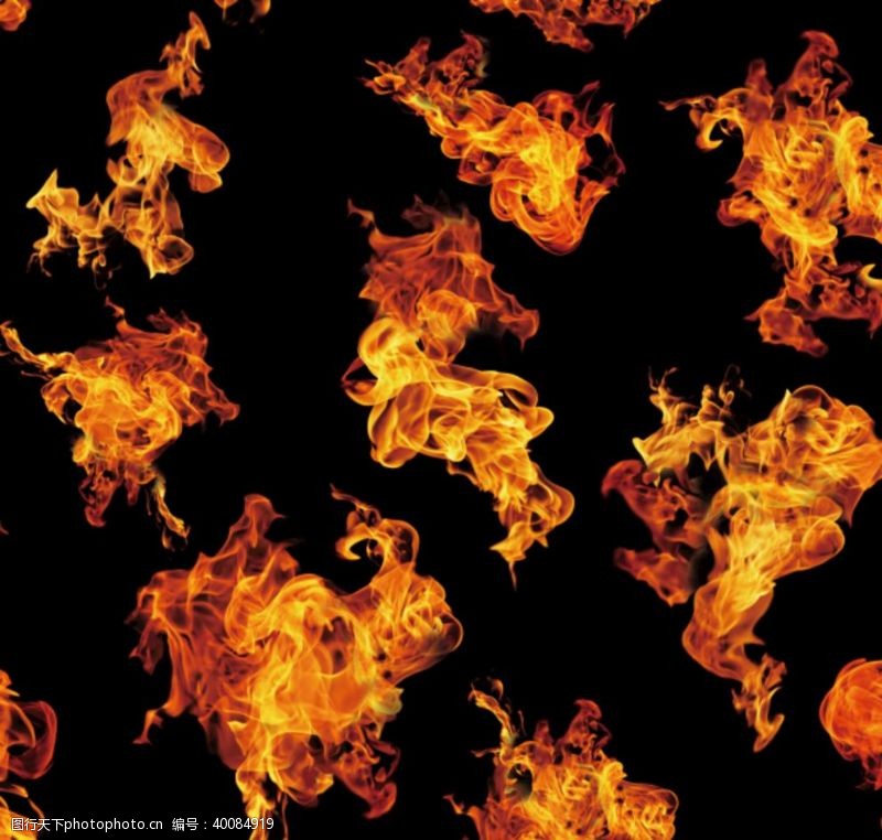 火焰造型火印花图片