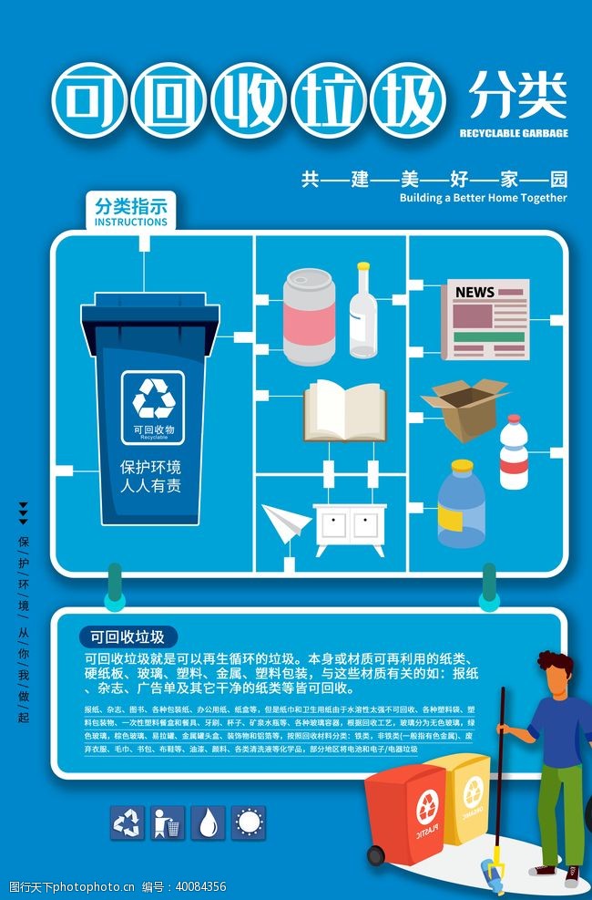 环保广告垃圾分类图片