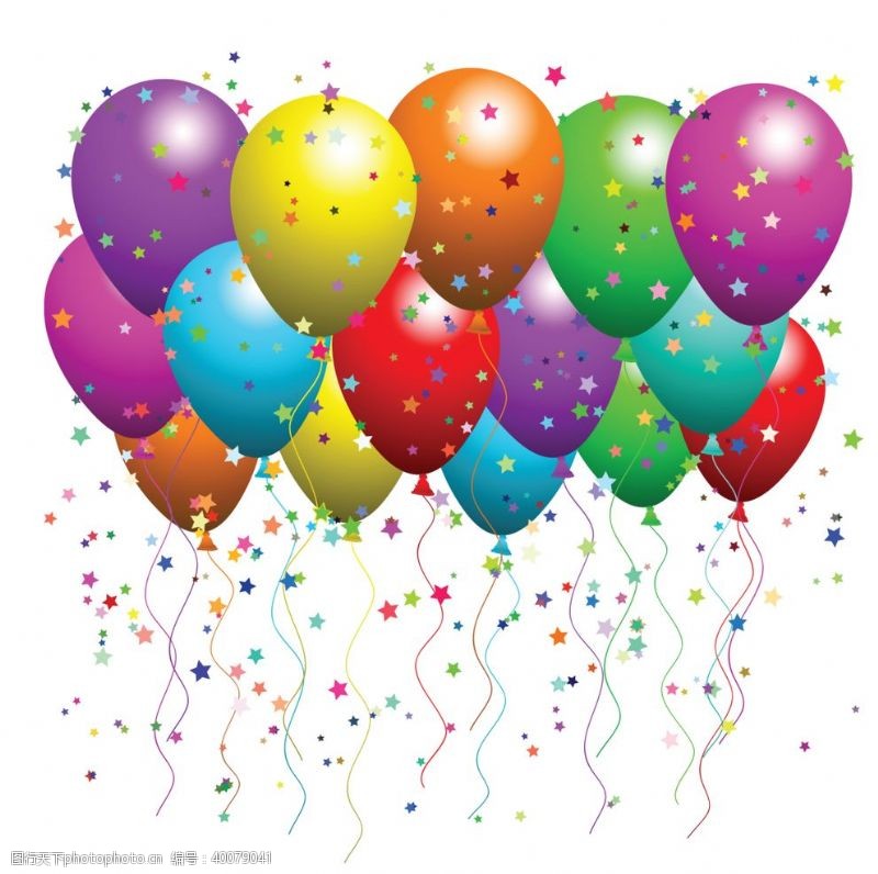 生日气球气球图片