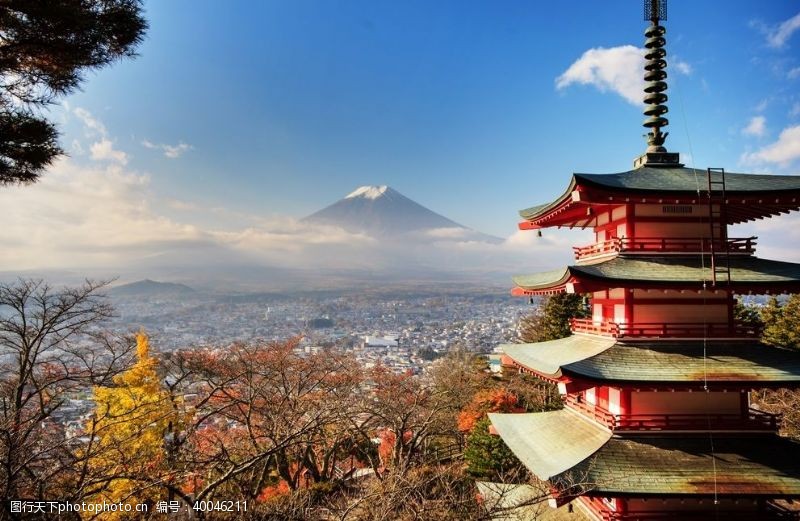 樱花日本风光图片