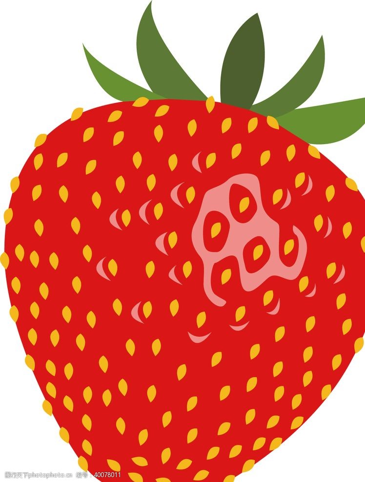 蔬菜水果手绘矢量草莓图片