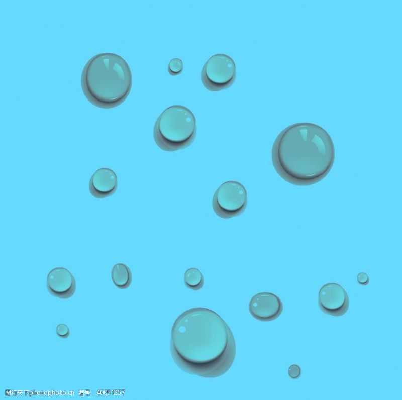 水滴水珠3d图层图片