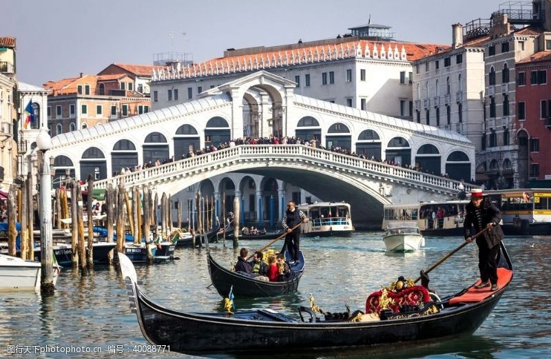欧洲建筑威尼斯桥梁图片