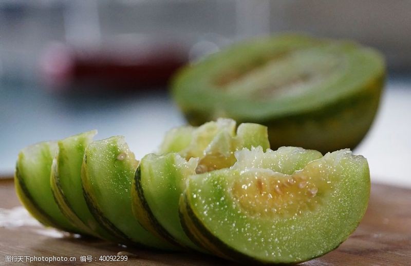绿色饮食香瓜图片