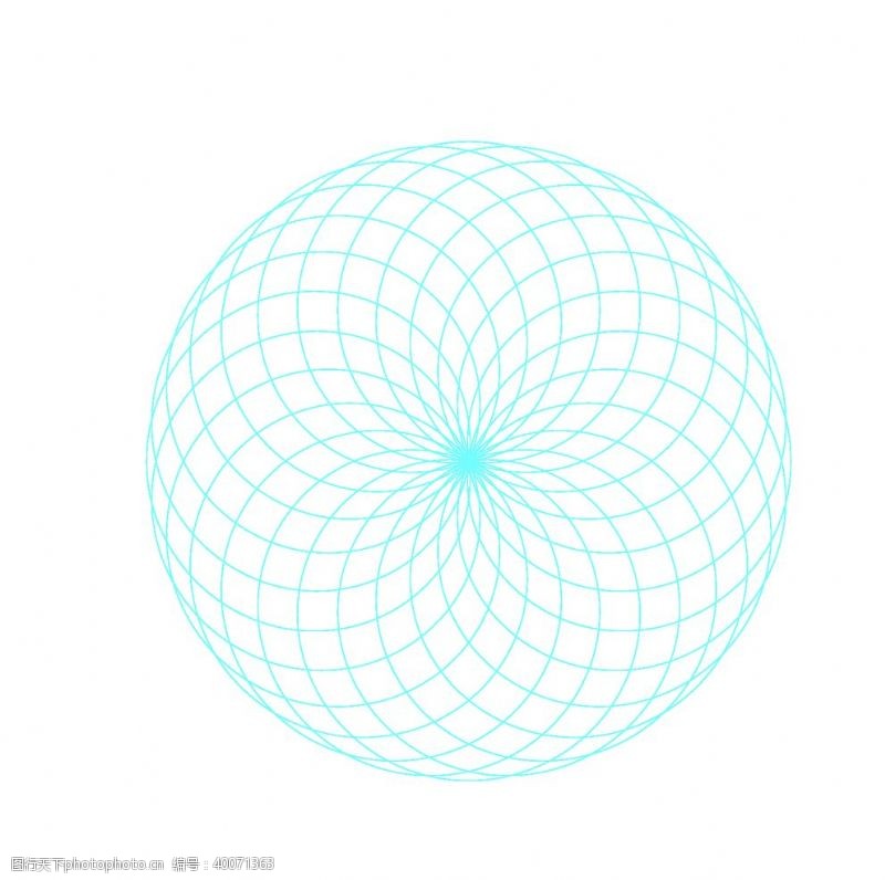 矢量几何圆环底纹图片