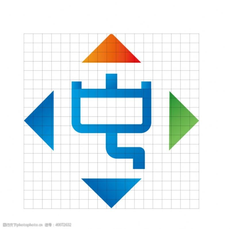 客户端中原中中国logo蓝图片