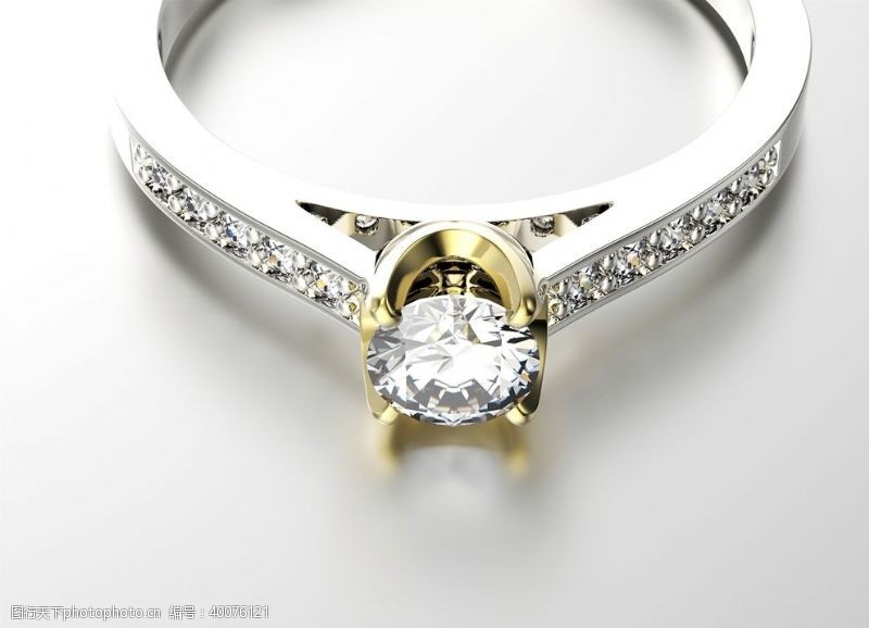 铂金钻石戒指图片
