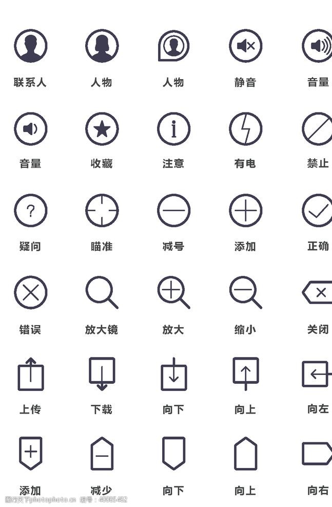 彩信常用标志标识图片